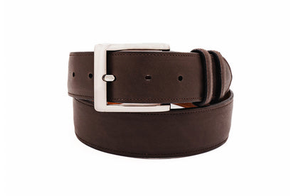 Authentic Brown Italian Calf Leather Belt