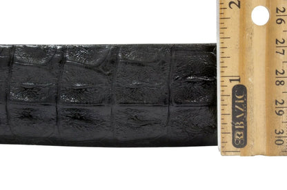 Genuine Hornback Black Alligator Leather Belt