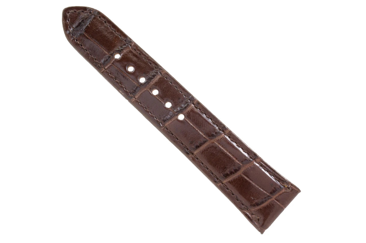 Brown AAA Ultra Alligator Leather Watch Strap