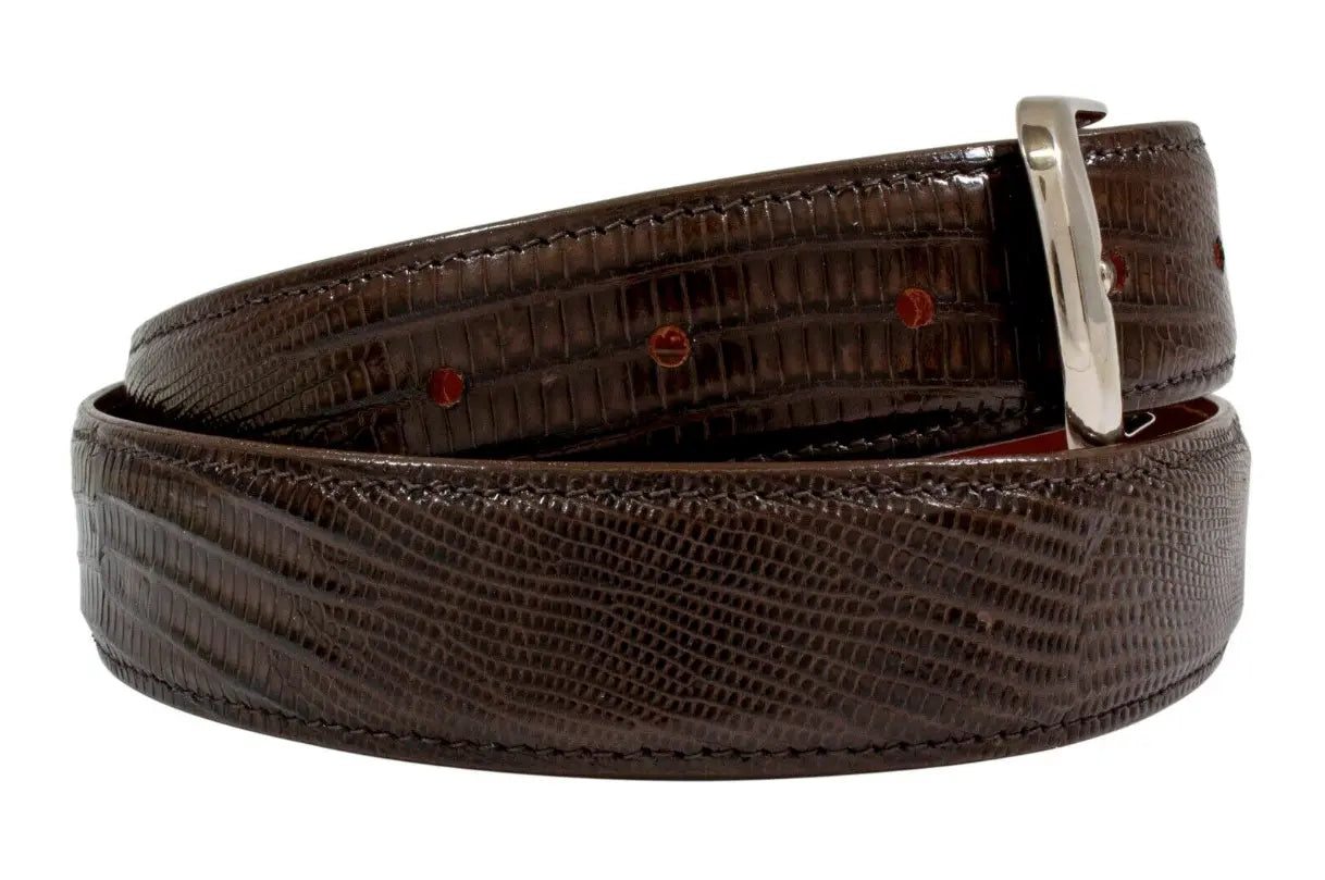 Brown Lizard Leather Belt