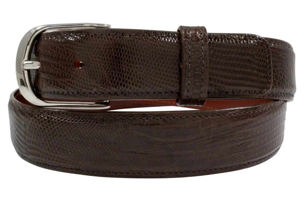 Brown Lizard Leather Belt