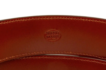 Genuine Brown Smooth Ostrich Leather Belt