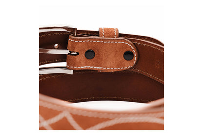 Buckaroo Brick Italian Suede Leather Belt