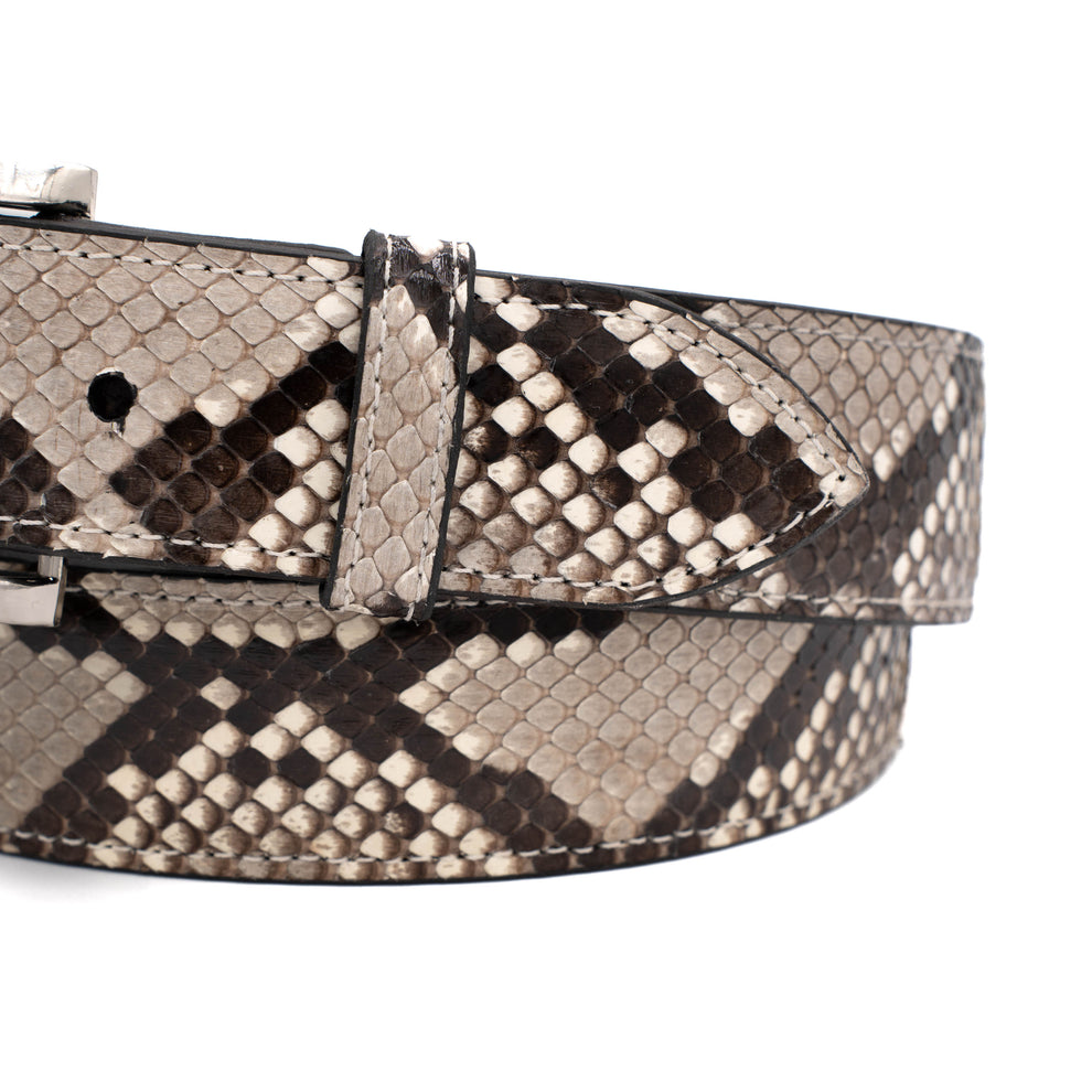 Python Leather Belt Natural Python Leather Belt – Artifex Leather Works