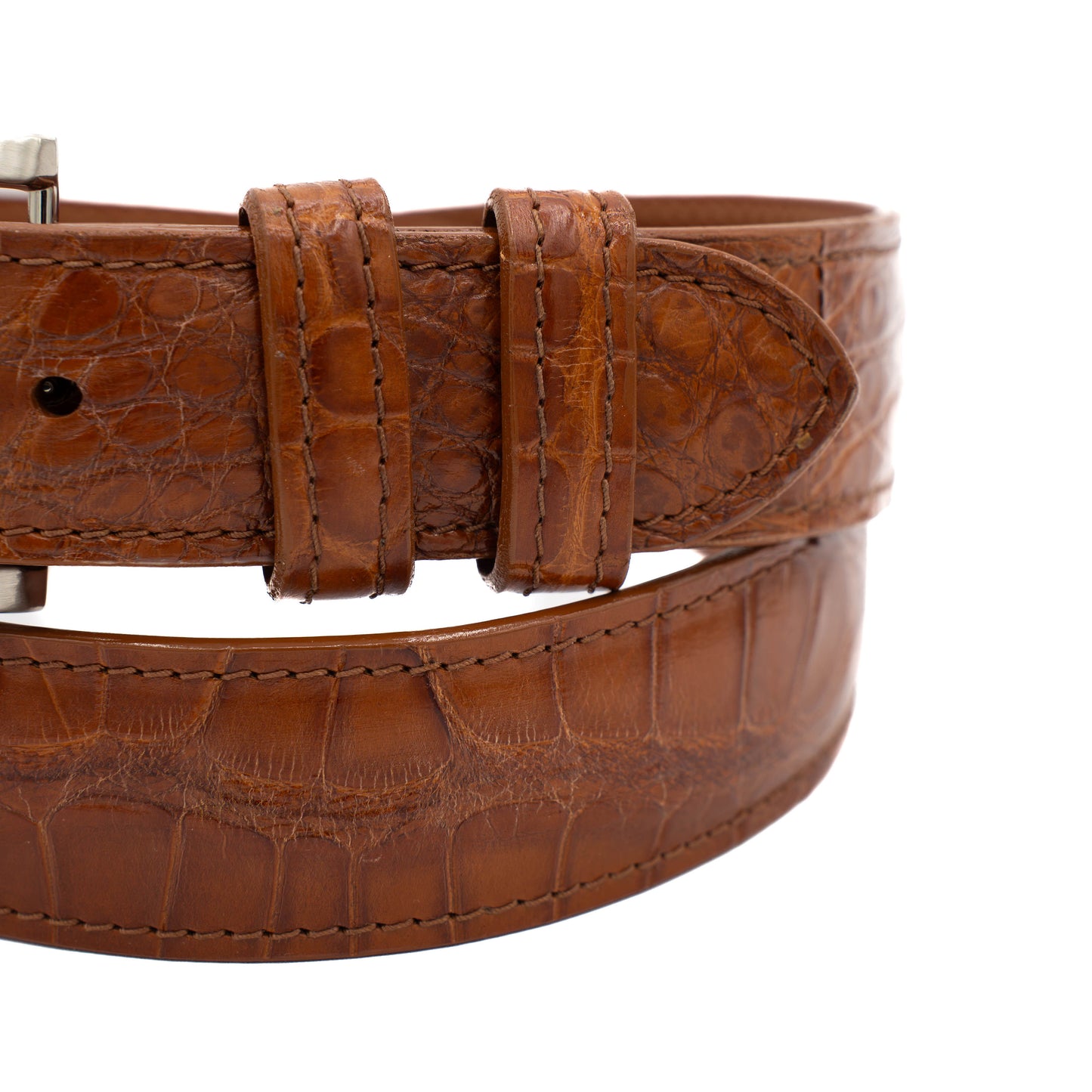 ULTRA Limited Brandy American Alligator Leather Belt
