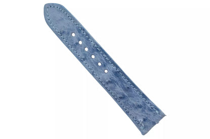 Denim Bruciato Full Quill Ostrich Leather Watch Strap