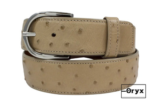 Oryx Full Quill Ostrich Leather Belt