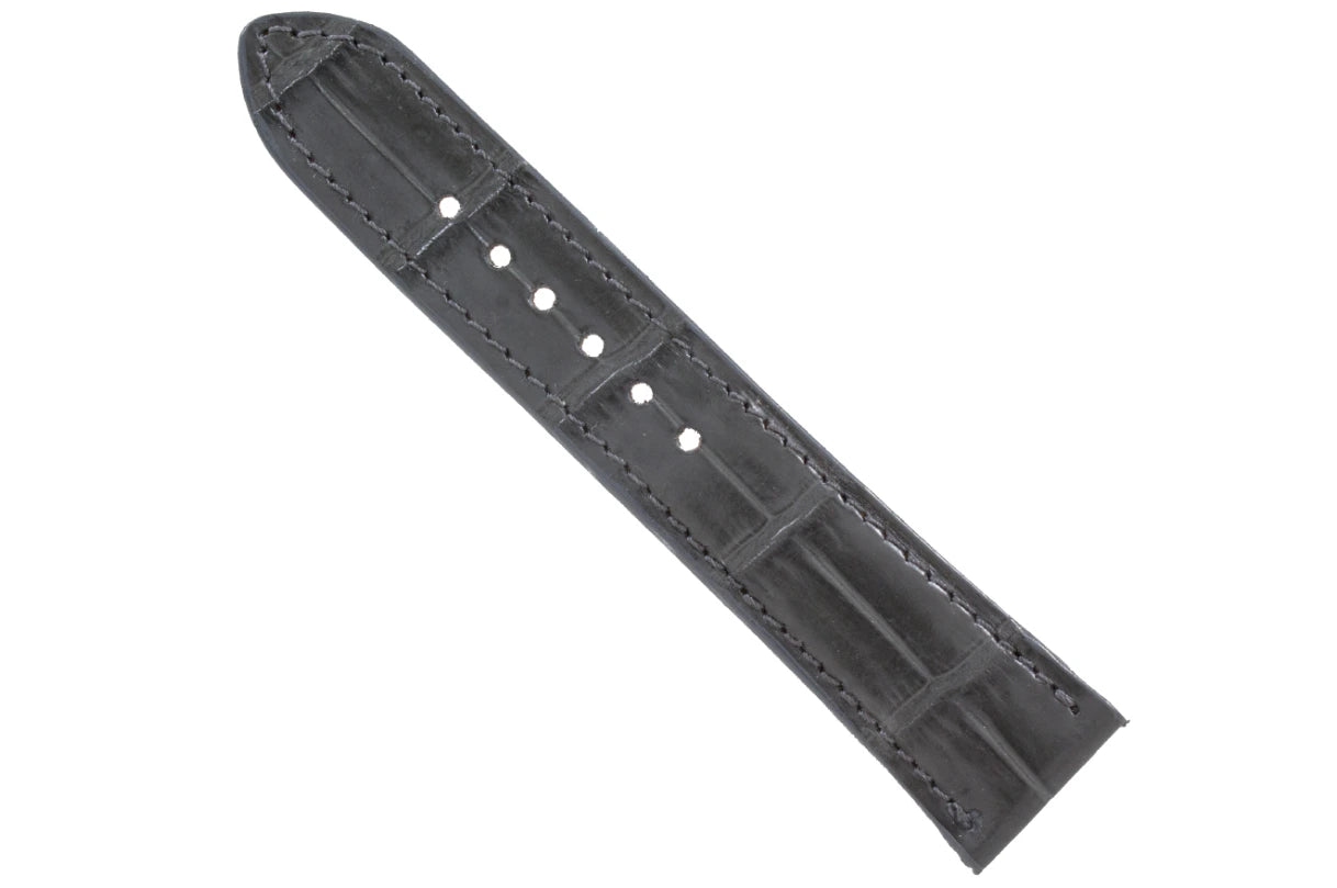 Gray AAA Ultra Alligator Leather Watch Strap