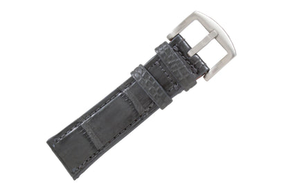 Gray AAA Ultra Alligator Leather Watch Strap