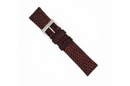 Genuine Washed Red Lizard Leather Watch Strap