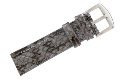 Gray Python Leather Watch Strap