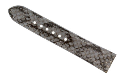 Gray Python Leather Watch Strap