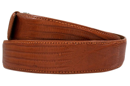 Cognac Lizard leather Belt