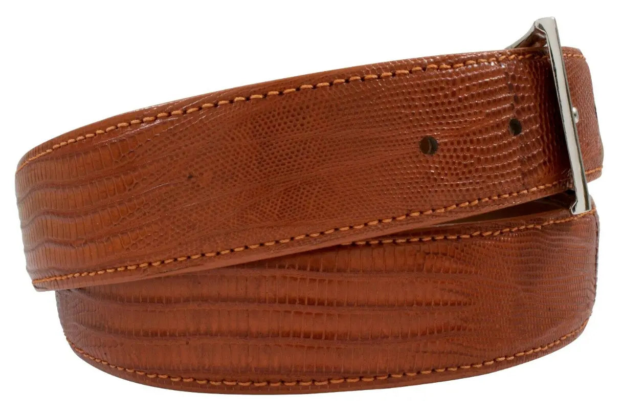 Cognac Lizard leather Belt