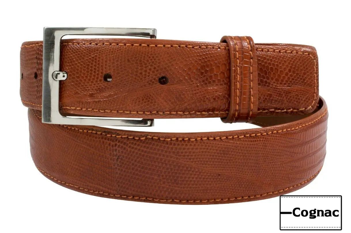 Cognac Lizard leather Belt