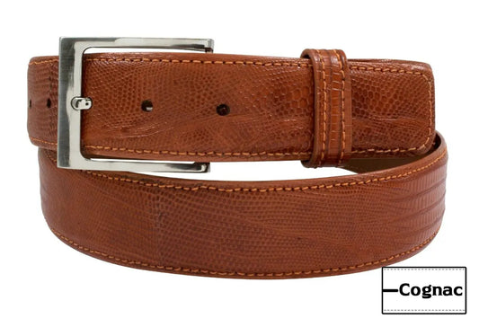 Cognac Lizard leather Belt