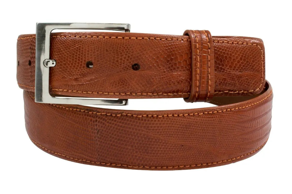 Cognac Lizard leather Belt