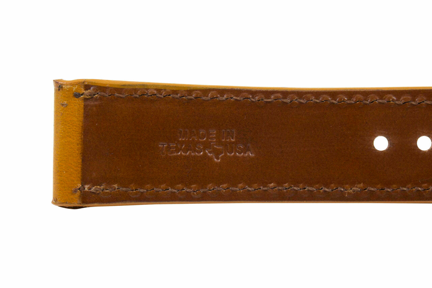 Tan Hand Tooled Watch Strap HT2