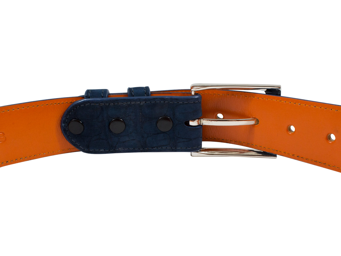 AAA ULTRA Blue Suede Alligator Leather Belt