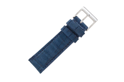 AAA Ultra Blue Suede Alligator Leather Watch Strap