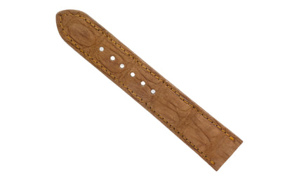 AAA Ultra Tan Suede Alligator Leather Watch Strap