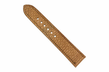 Genuine Tan Beaver Tail Leather Watch Strap