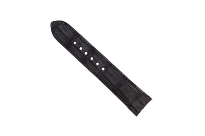 AAA Ultra Black Suede Alligator Leather Watch Strap