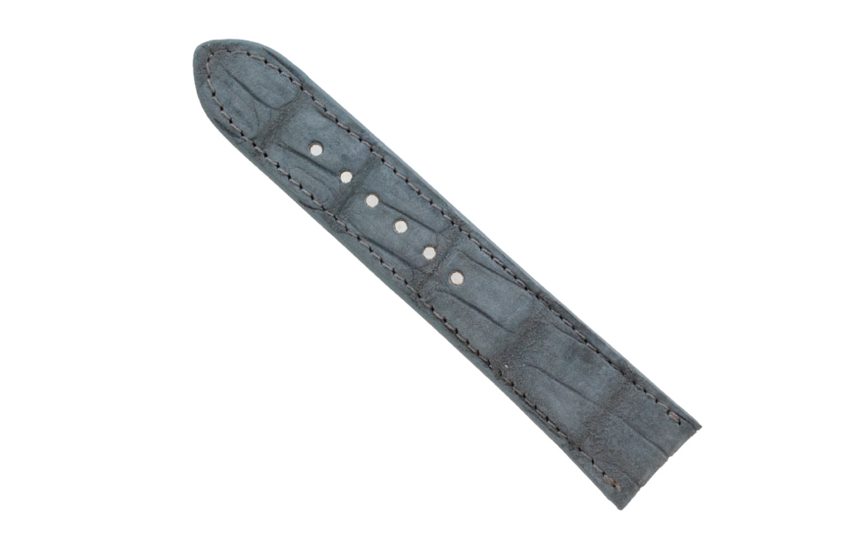 AAA Ultra Cadet Gray Suede Alligator Leather Watch Strap