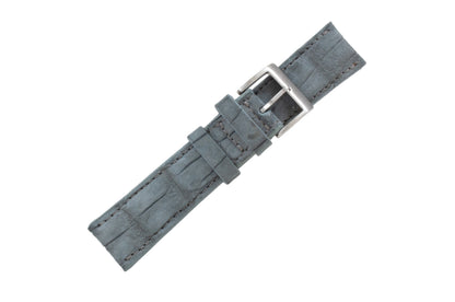 AAA Ultra Cadet Gray Suede Alligator Leather Watch Strap