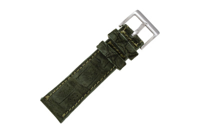 AAA Ultra Green Suede Alligator Leather Watch Strap