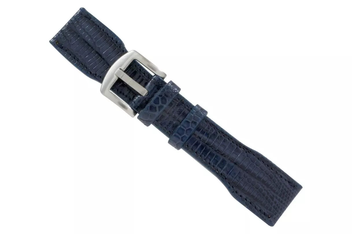 IWC Pilot Navy Blue Lizard Watch Strap