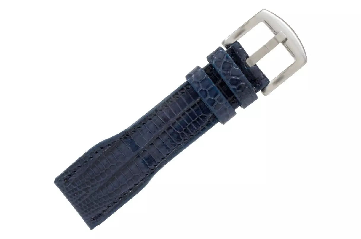 IWC Pilot Navy Blue Lizard Watch Strap