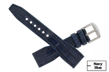 IWC Pilot Navy Blue Lizard Watch Strap