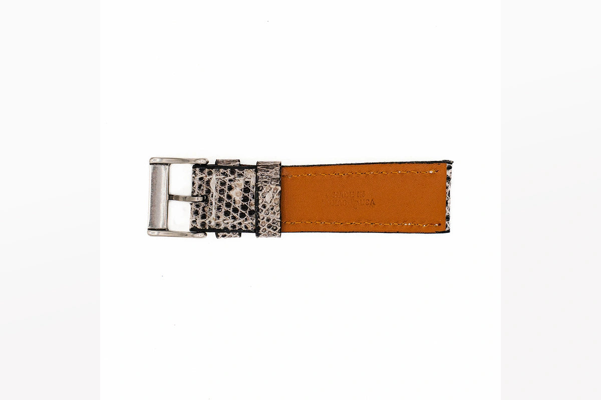 Natural Ring Lizard Leather Watch Strap