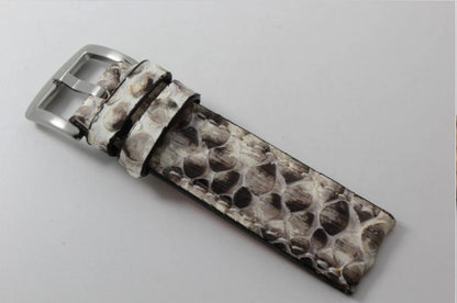 Natural Python Leather Watch Strap