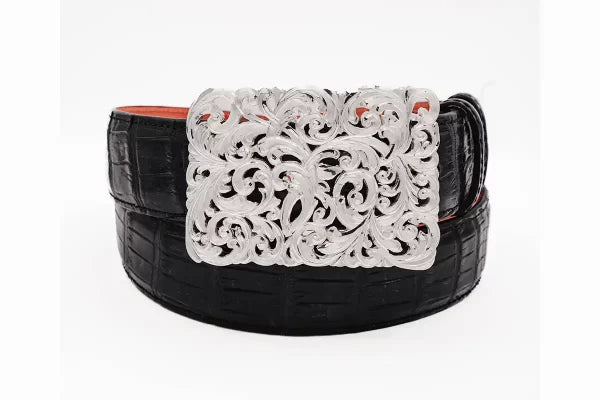 The Fields Sterling Silver (.925) Filigree Trophy Belt Buckle