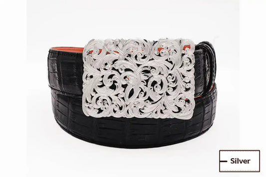 The Fields Sterling Silver (.925) Filigree Trophy Belt Buckle