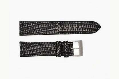 Genuine Washed Gray Lizard Leather Watch Strap