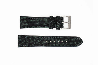 Genuine Washed Green Lizard Leather Watch Strap