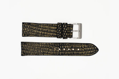 Genuine Washed Yellow Lizard Leather Watch Strap