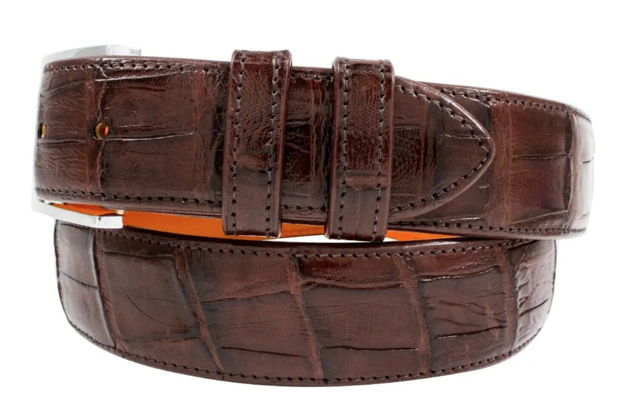 AAA Ultra Brown Alligator Leather Belt