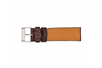 Genuine Black Cherry Shark Leather Watch Strap