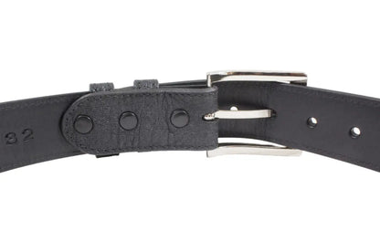 Genuine Black Elephant  Leather Belt