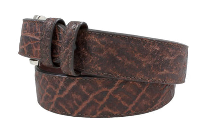 Genuine Dark Brown Elephant  Leather Belt