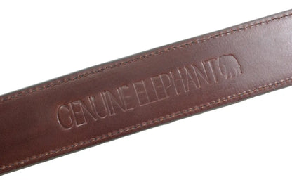 Genuine Dark Brown Elephant  Leather Belt