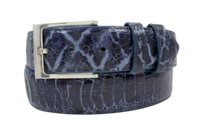 AAA ULTRA Safari Blue Ostrich Leg Belt