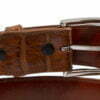 Handmade Genuine Cognac Alligator Belt