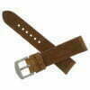 Rustic Cognac Hand Tooled Leather Watch Strap