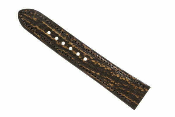 Handmade Genuine Safari Brown Shark Leather Watch Strap