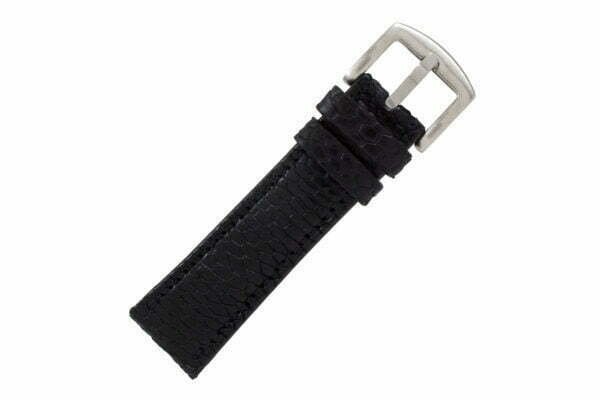 Handmade Genuine Black Beaver Tail Leather Watch Strap